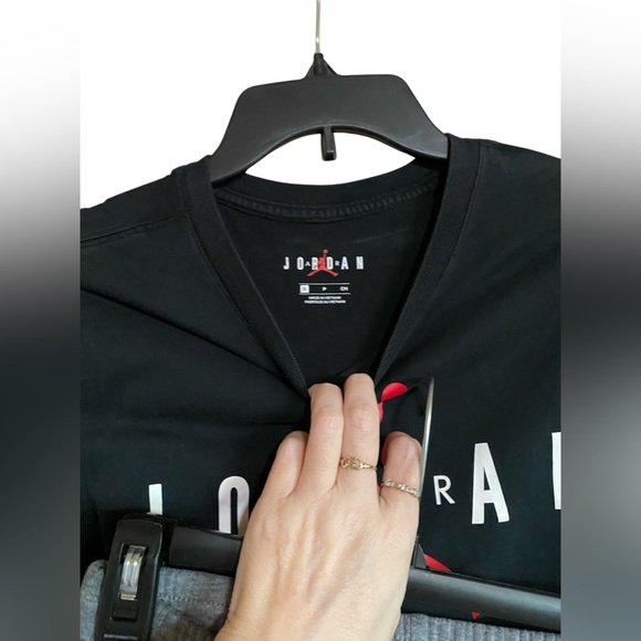 Boys NIKE AIR JORDAN Short Sleeve Top & Joggers Sweatpants Outfit Set L - Picture 4 of 5